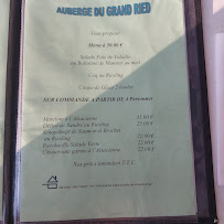 Carte du Auberge du Grand Ried - Biwand Remy à Mackenheim
