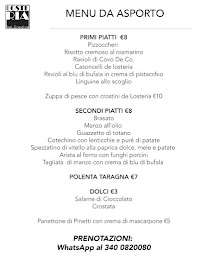 Losteria di Ceresoli Eleonora à Covo menu