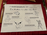 Menu du Restaurant Traube à Keltern