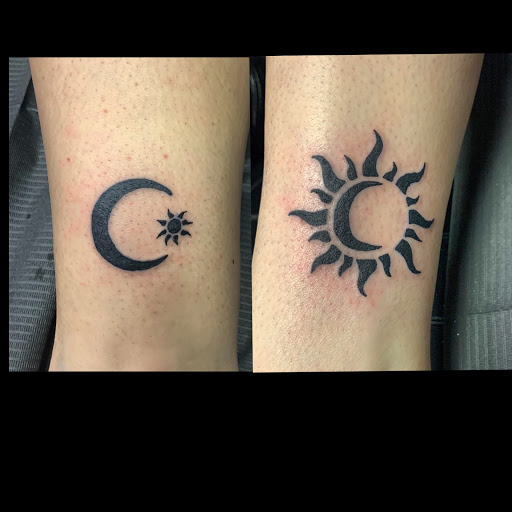 Explore tattoos for behind the ear ideas, creative tattoo ideas in Hudson Falls, available at ALTERED ADDICTION TATTOOS