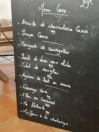 Restaurant Chez Léon à Cateri (le menu)
