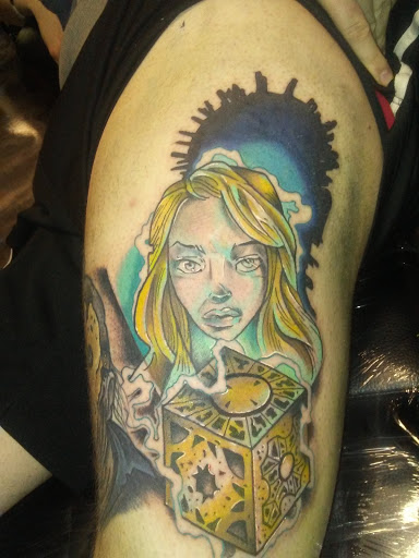 Explore line tattoo ideas for females, creative tattoo ideas in Edgewood, available at Evolved Body Arts