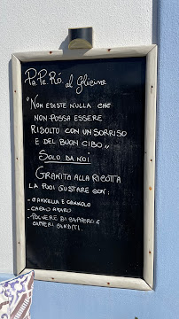 Menu / carte de Pa.Pe.Ro' al Glicine à Leni
