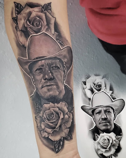 Explore tattoo on bicep ideas, creative tattoo ideas in Debary, available at Divine Line Tattoos