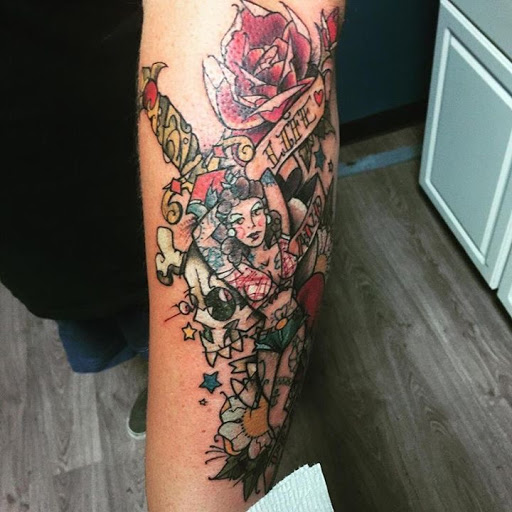 Explore knuckle tattoo ideas for men, creative tattoo ideas in Augusta, available at Mr. Tattoo