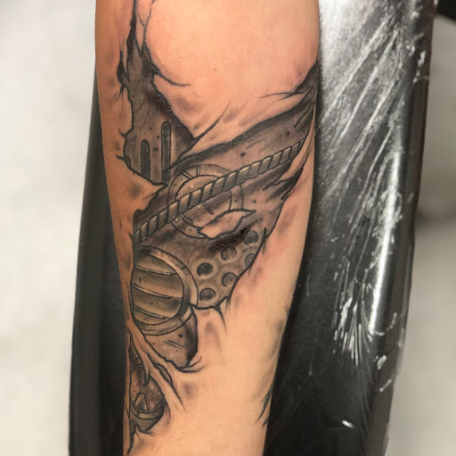 Explore tattoo son ideas, creative tattoo ideas in Goose Creek, available at Red Kirin Tattoo