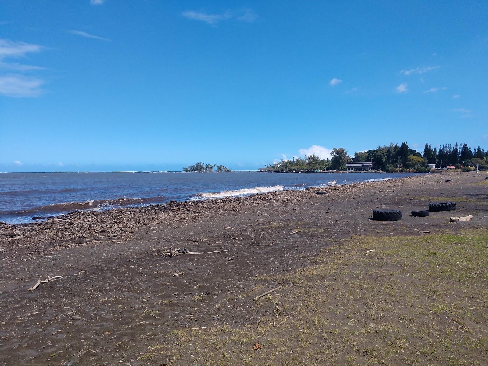 Foto de Hilo Bayfront Beach com água turquesa superfície