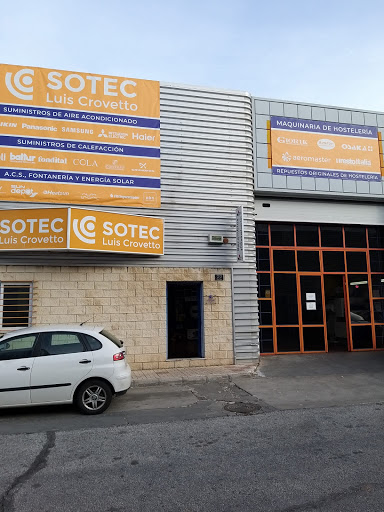 SOTEC - LUIS CROVETTO: Almacén mayorista distribuidor de suministros y venta de material y repuestos de Climatización, Calefacción, Energía Solar y Fotovoltaica, ACS, Agua Fría, Hostelería, Ventilación en Málaga.