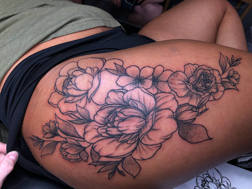 Explore ariana grande tattoo ideas, creative tattoo ideas in North Tonawanda, available at Dark Side Ink Tattoo Studio