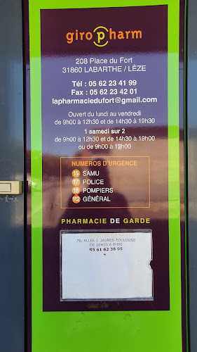 Pharmacie PHARMACIE DU FORT Labarthe-sur-Lèze Labarthe-sur-Lèze