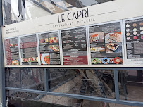 PIZZERIA LE CAPRI à Montreuil menu