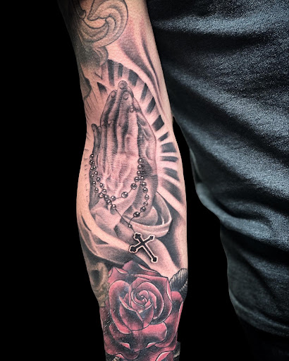 Explore stick n poke tattoo ideas, creative tattoo ideas in Youngstown, available at BAREKNUCKLE TATTOO & BARBERSHOP