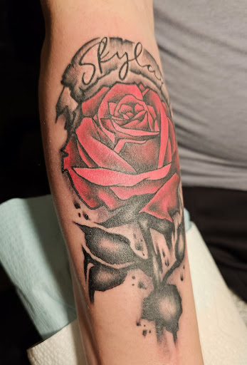 Explore horror sleeve tattoo ideas, creative tattoo ideas in Fort Dodge, available at Crave Tattoo