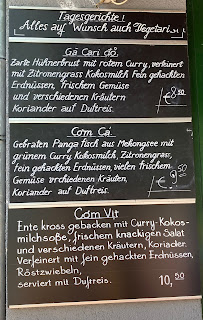 Menu du HAMY Sophie à Berlin