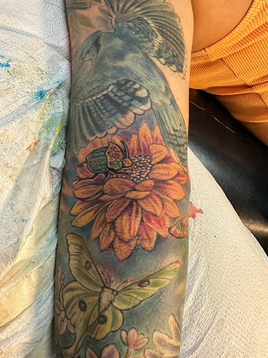 Explore purple heart tattoo ideas, creative tattoo ideas in Belle Vernon, available at Black Star Tattoo