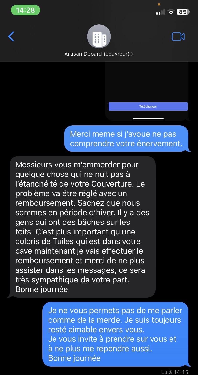 Photo n° 1 de l'avis de Alexandre.c fait le 13/12/2023 à 14:31