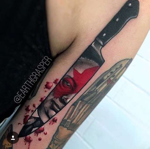 Explore sniper tattoo ideas, creative tattoo ideas in Phoenix, available at Golden Rule Tattoo Camelback