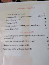 Menu du Trattoria Le Marie Guesthouse à Pontepossero