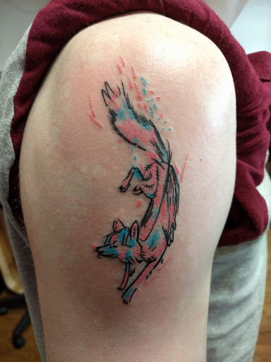 Explore tattoo fill ideas, creative tattoo ideas in Akron, available at Knuckle Up Ink Tattoos