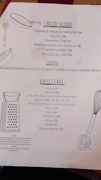 Carte du Osteria al Borgo à Lucca