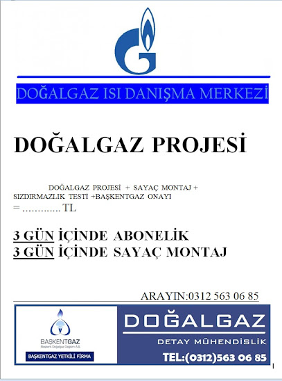 Doğalgaz Projesi Ankara (Detay Mühendislik)