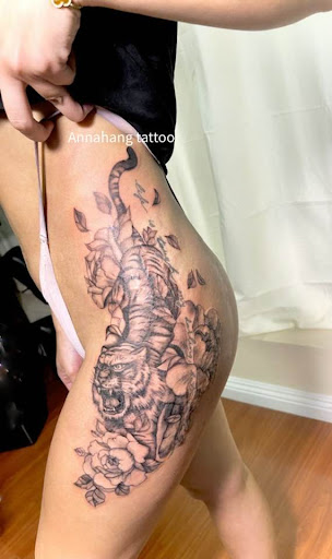 Explore halloween tattoo ideas for men, creative tattoo ideas in Garden Grove, available at Anna Hang Tattoo