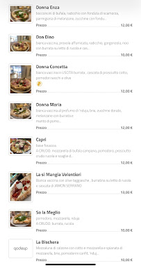 Menu du Bivio Ristorante Pizzeria à Florence