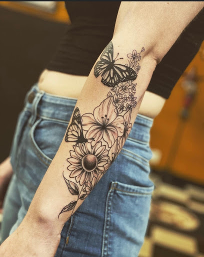 Explore tattoo gap filler ideas, creative tattoo ideas in Stevens Point, available at Black Rabbit Tattooing