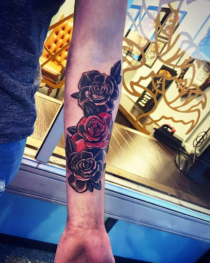 Explore inner arm cover up tattoo ideas, creative tattoo ideas in Scranton, available at Southside Tattoo