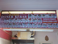 Menu du Sunrise Doner Kebab à Porcari