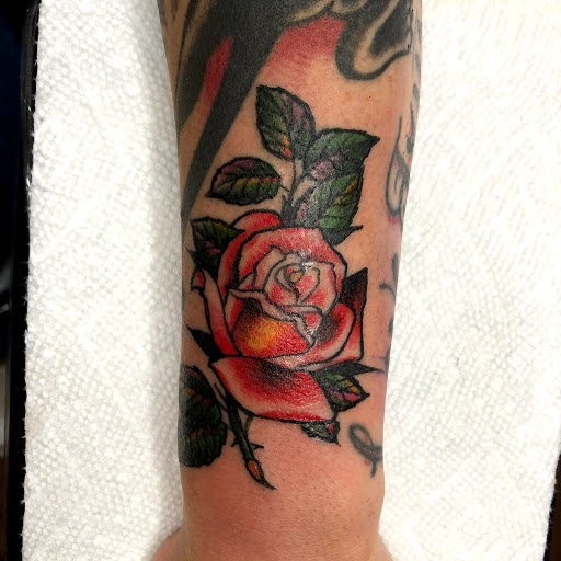Explore tattoo sleeve filler ideas for a man, creative tattoo ideas in San Angelo, available at Old Town Tattoo