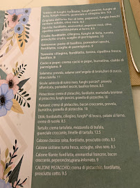 Menu du Panta Rei à Nicolosi
