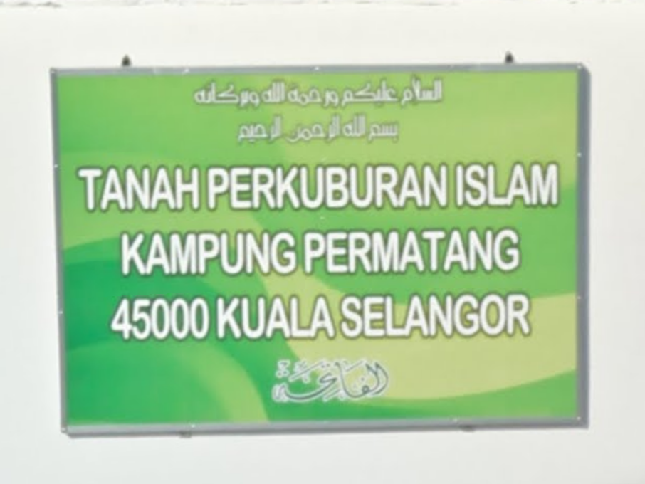 Tanah perkuburan islam kampung permatang kuala selangor