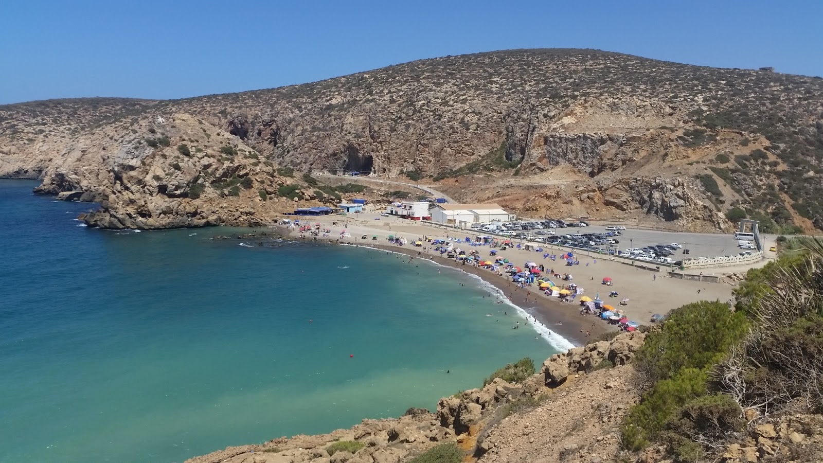 Foto van Plage Agla met middle bays