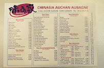Menu du Chinisia Fast Food à Aubagne