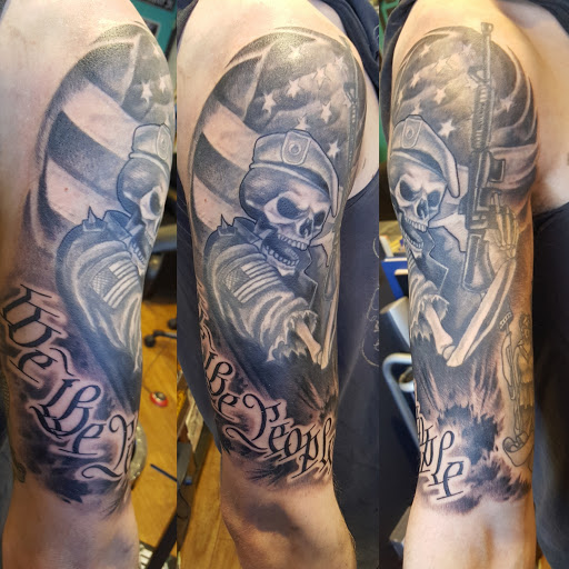 Find good vs evil tattoo ideas for your next unique tattoo in Stratford at True Line Tattoo