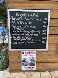 Menu / carte de Le Marinella à L'Île-Rousse