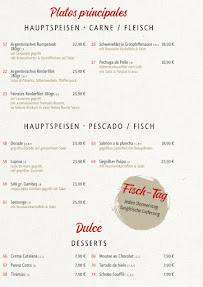 Menu / carte de El Ambiente à Iserlohn