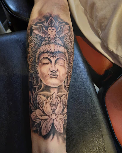 Explore leatherface tattoo ideas, creative tattoo ideas in Jonesboro, available at Gallery Of Ink Tattoo Shop