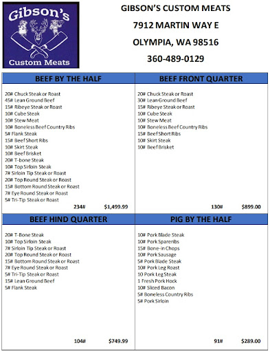 Butcher Shop «Gibsons Custom Meats», reviews and photos, 7912 Martin Way E, Olympia, WA 98516, USA