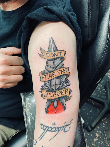 Explore ballerina tattoo ideas, creative tattoo ideas in Decatur, available at Crybaby Tattoo