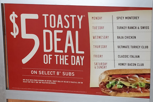 Sandwich Shop «Quiznos», reviews and photos, 1401 S 348th St M105, Federal Way, WA 98003, USA