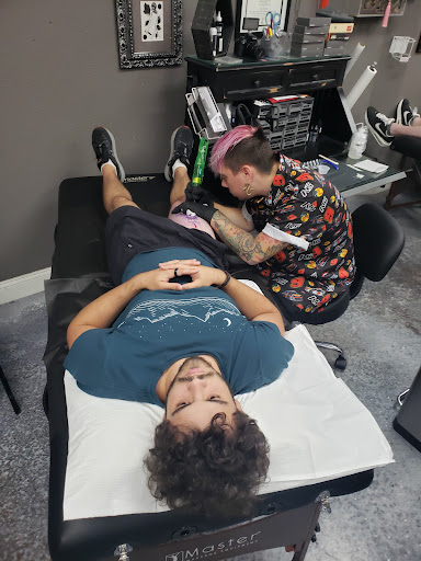 Explore aztec sleeve tattoo ideas, creative tattoo ideas in Rockford, available at Delicious Ink Tattoo & Piercing