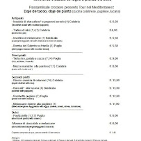 Menu / carte de Passamilsale - Ristorante con cucina di casa in centro a Vicenza à Vicenza