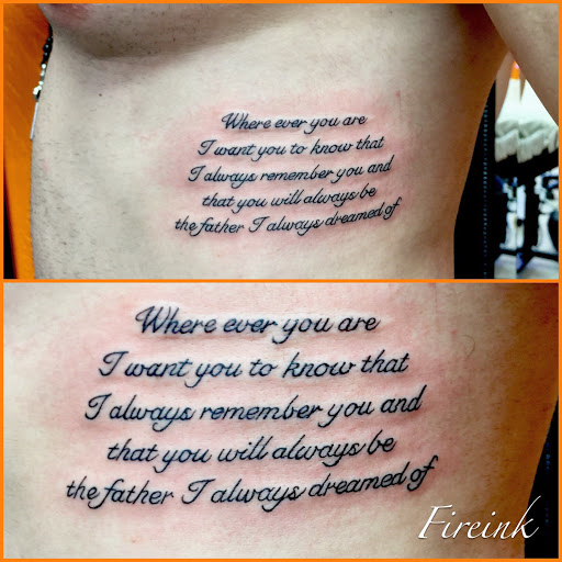 Explore tattoo ideas for names, creative tattoo ideas in Key Largo, available at Fire Ink Tattoo