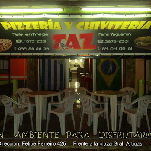 Opiniones de Pizeria Chiviteria Taz en Cerro Largo - Pizzeria
