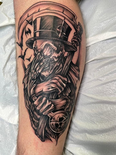 Explore angel name tattoo ideas, creative tattoo ideas in Adrian, available at Good Life Tattoo Co.