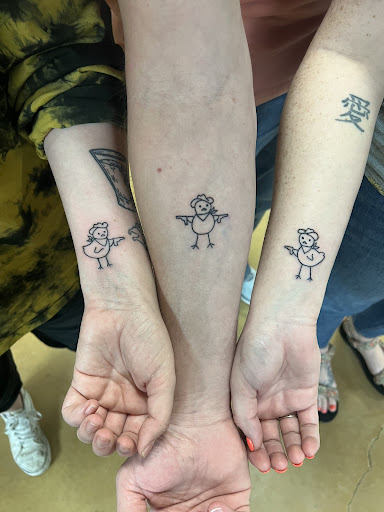Explore wife tattoo ideas for husband, creative tattoo ideas in Marble Falls, available at Flashback Tattoo