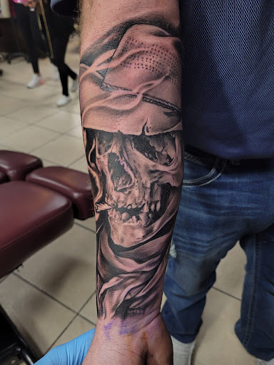 Explore werewolf tattoo ideas, creative tattoo ideas in Midland, available at Good Faith Tattoo Studio