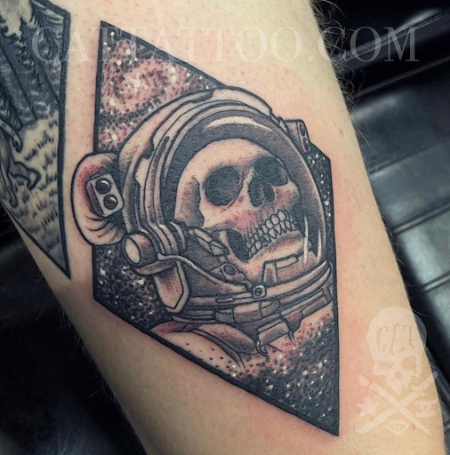 Explore bible tattoo ideas for men, creative tattoo ideas in Addison, available at Cat Tattoo